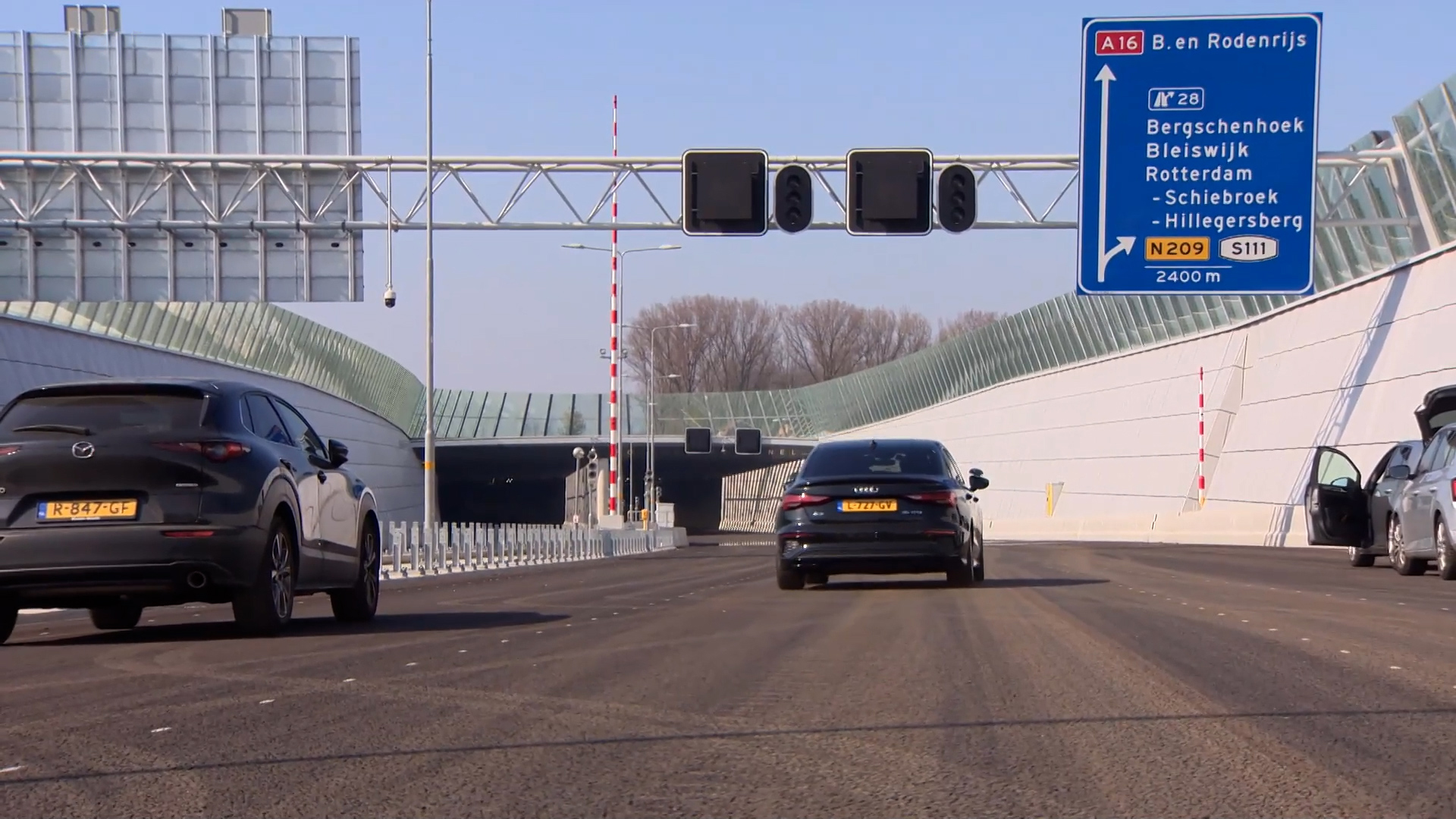 Rottemerentunnel dicht door storing