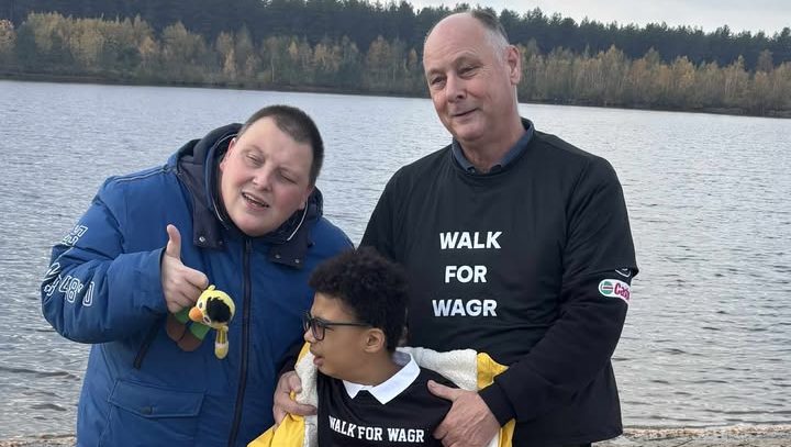 Vincent haalt geld op voor onderzoek tijdens WARG-sponsorloop