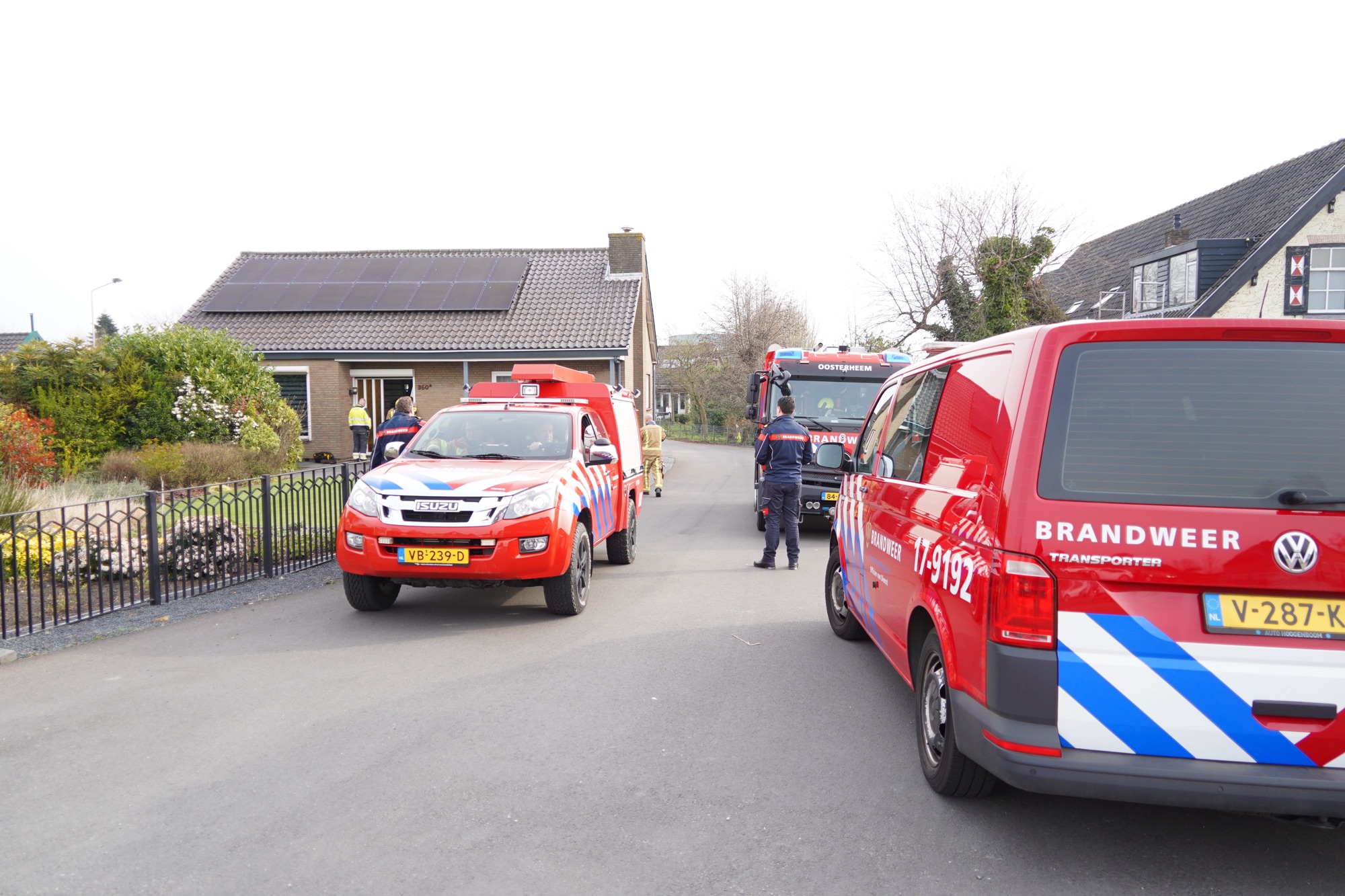 Ontruiming na gaslekkage Noordeindseweg Berkel en Rodenrijs