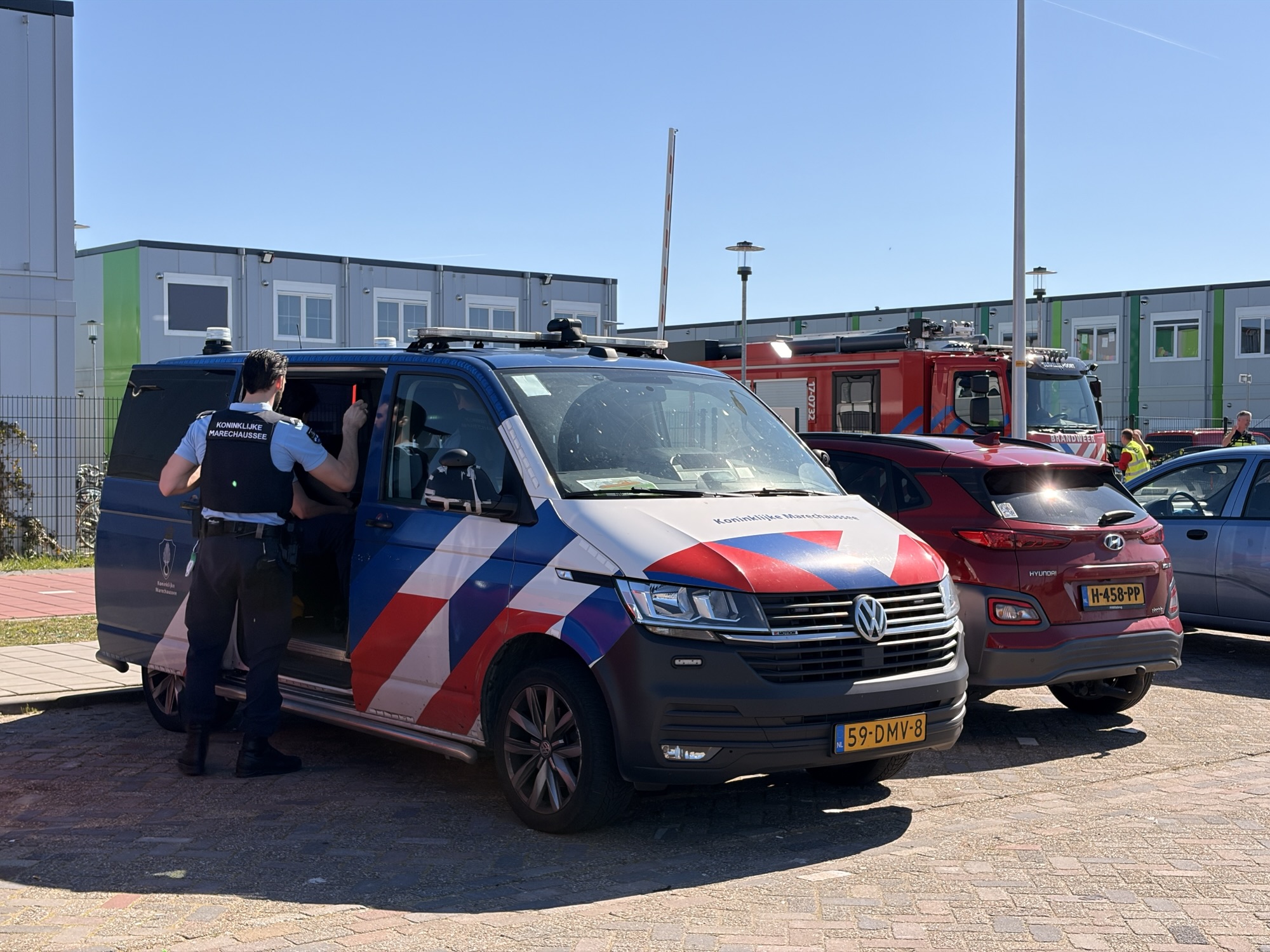 Man aangehouden op verdenking brandstichting in AZC in Bergschenhoek