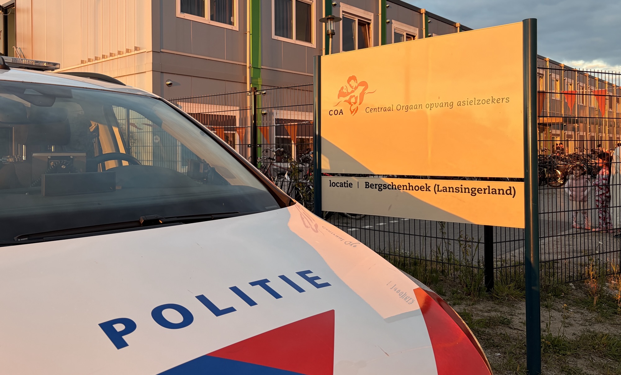 Man zorgt voor onrust op AZC terrein Park de Polderpad in Bergschenhoek